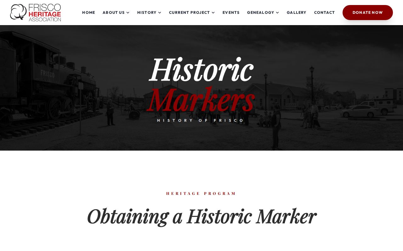 Frisco previous residents Heritage house history research resources