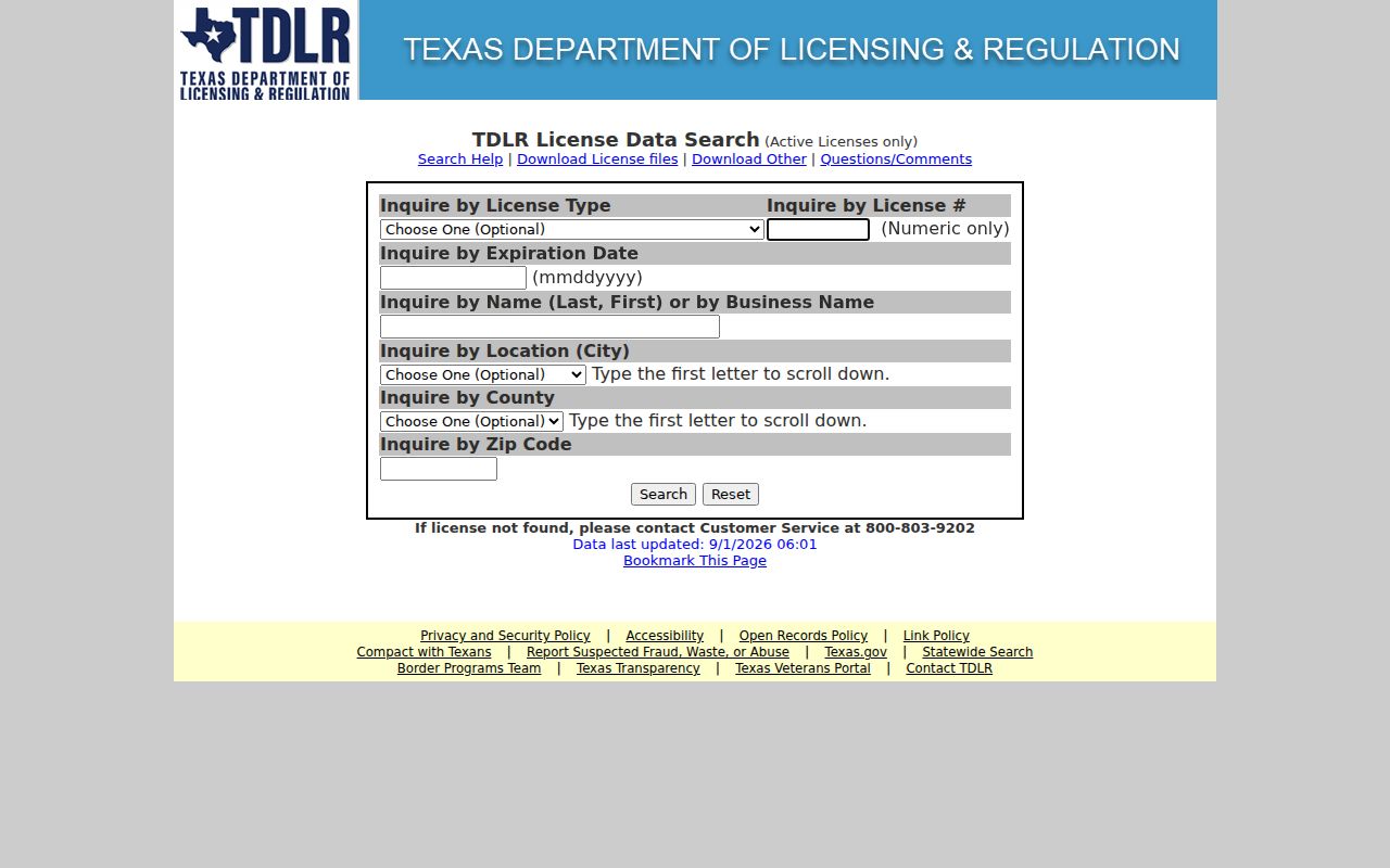 Frisco residents directory Texas professional license search hub